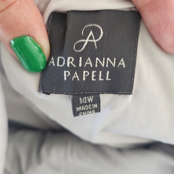 Short plus size Adrianna Papell sequin dress size 14W - Picture 3 of 3